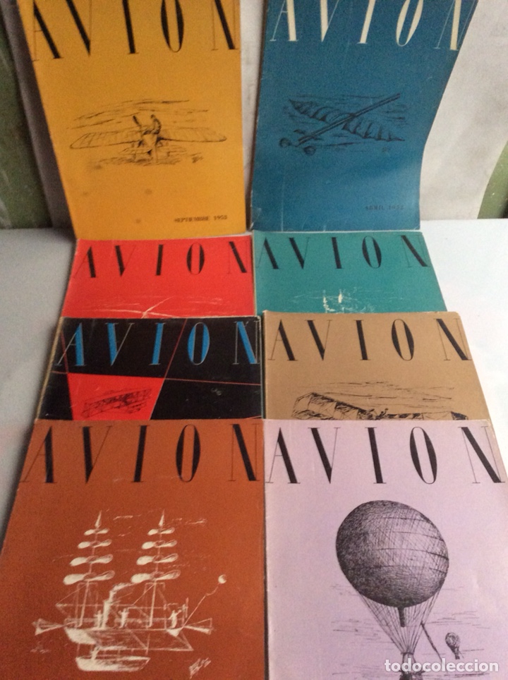 Militaria: REVISTAS DE AVIACION - AVION - LOTE DE 49 EJEMPLARES ( editadas entre los a&ntilde;os 1953 - 1965 )