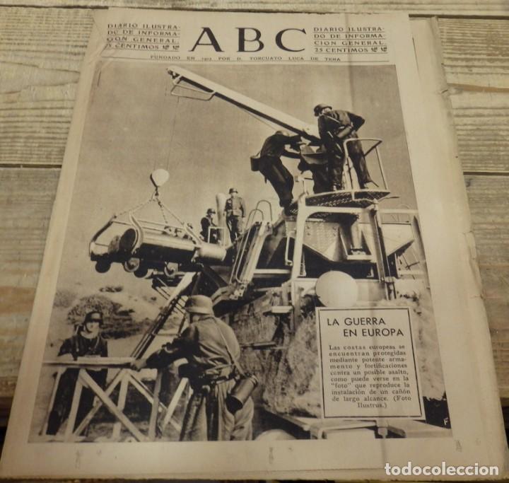 Militaria: ABC DE SEVILLA, 11 DE JUNIO DE 1943, WWII, ESCUADRILLA AZUL, VILLAGARCIEZ DEL CAUDILLO,JAEN,ETC,,,