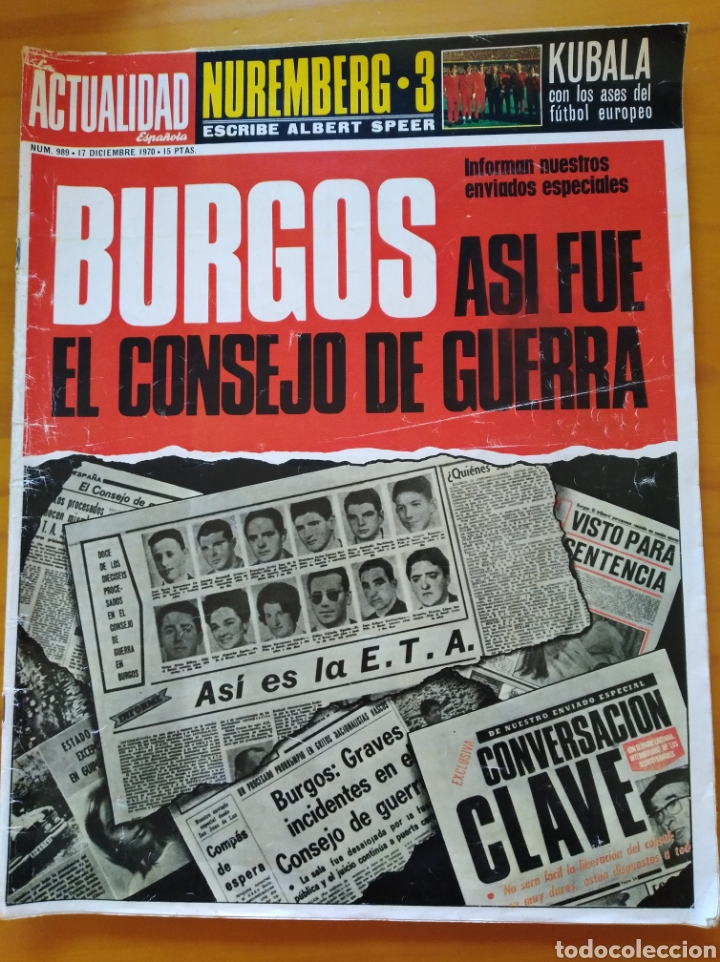 Militaria: Revista LA ACTUALIDAD ESPA&Ntilde;OLA A&ntilde;o 1970