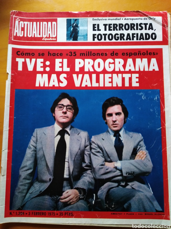 Militaria: Revista LA ACTUALIDAD ESPA&Ntilde;OLA febrero 1975