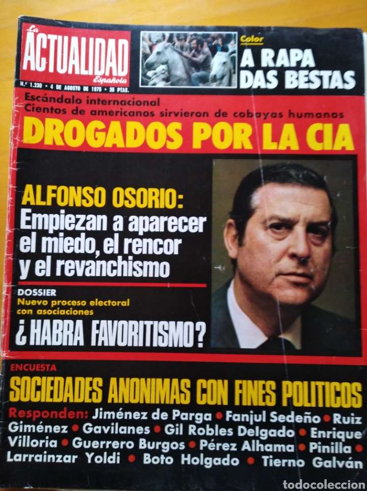 Militaria: Revista LA Actualidad Espa&ntilde;ola agosto 1975