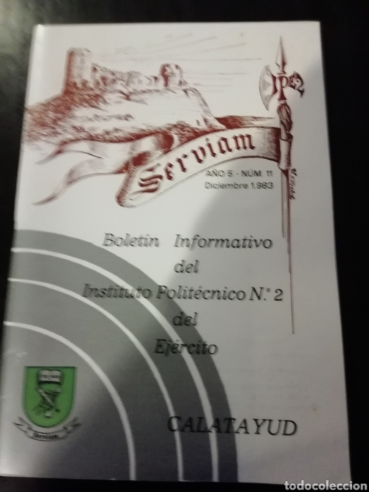 Military Antiques: Bolet&iacute;n instituto ejercito calatayud Zaragoza militar