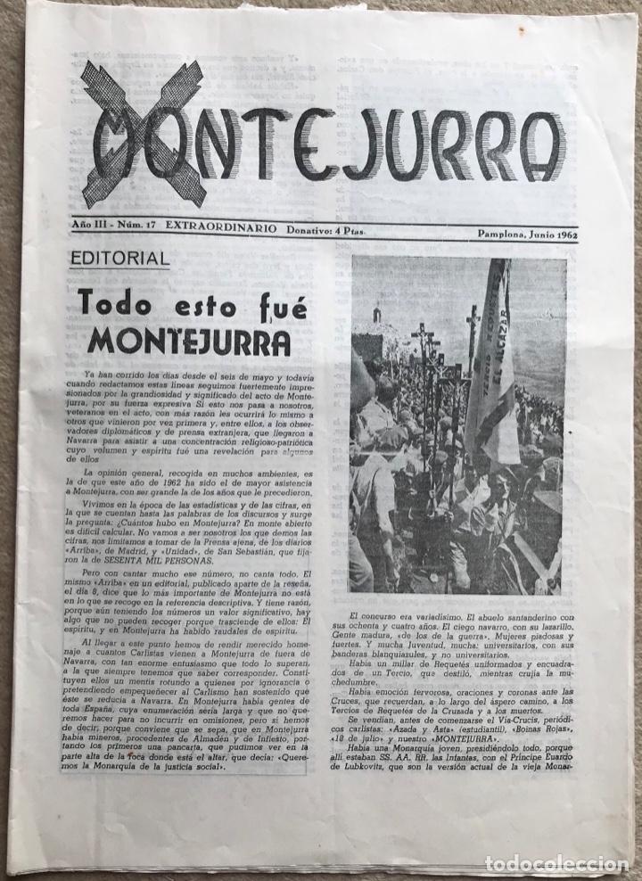 Military Antiques: Peri&oacute;dico Montejurra - N&deg; 17 Extraordinario - Requet&eacute; - Carlista - Pamplona, Junio 1962