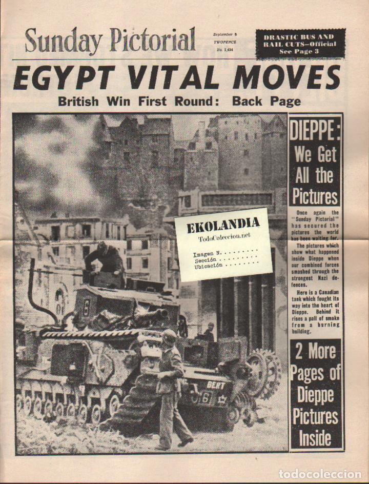 Militaria: 14 L04 PERIODICO SUNDAY PICTORA FACSMIL EKL 06/09/1942 ~ 2&ordf; GUERRA MUNDIAL EKL V3