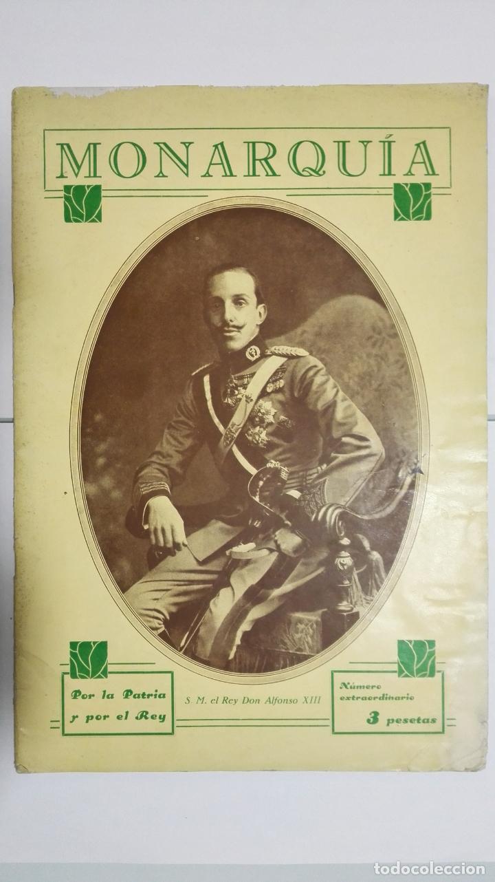 Militaria: MONARQUIA, REVISTA GRAFICA LITERARIA, A&Ntilde;O II N&ordm; VI, A&Ntilde;O 1930, PORTADA S. M. EL REY ALFONSO XIII