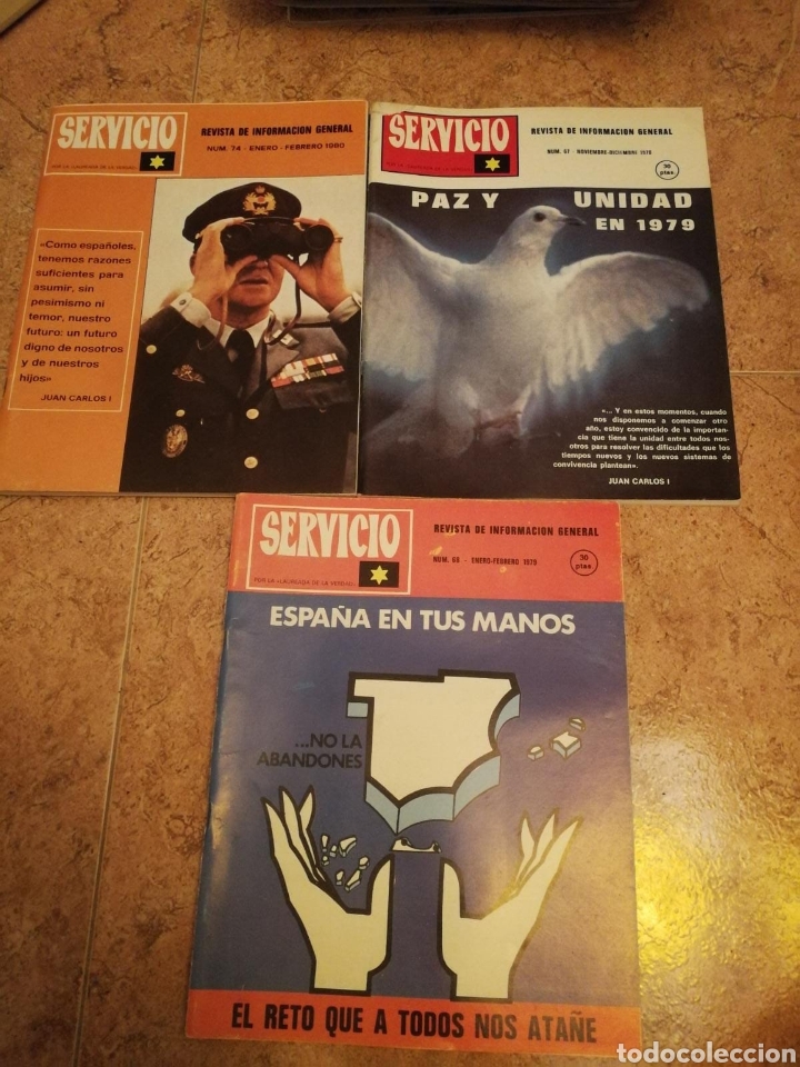 Militaria: Revista servicio n&uacute;meros 67,74,68