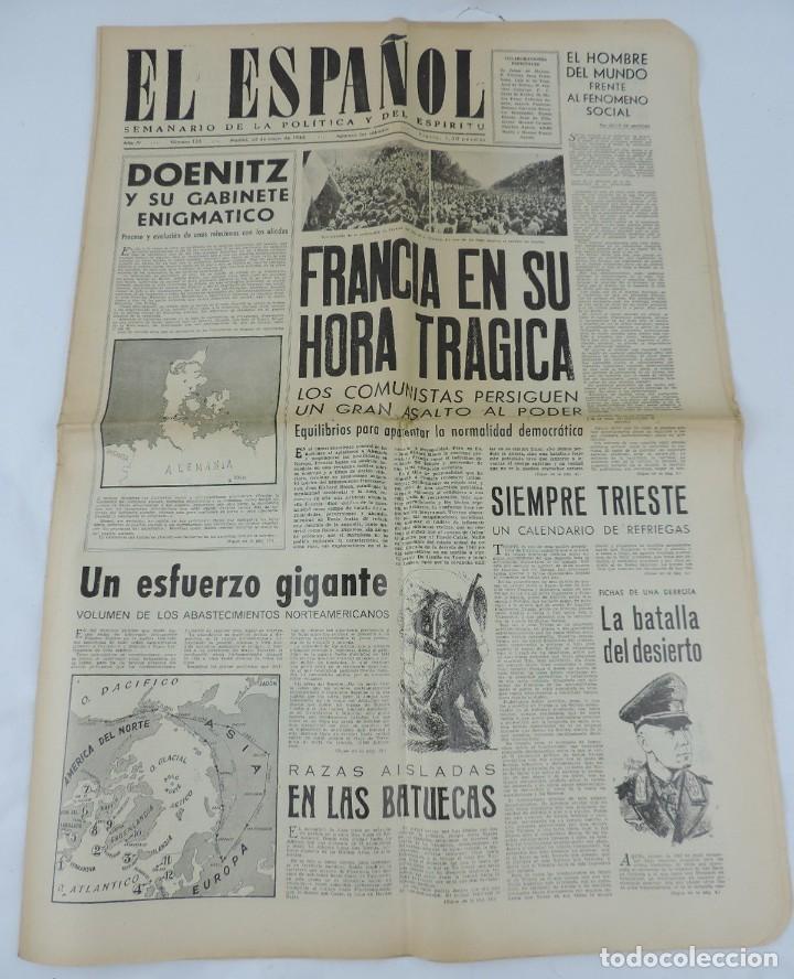 periodico el español, 26 de mayo 1945, ii guerr - Compra venta en  todocoleccion