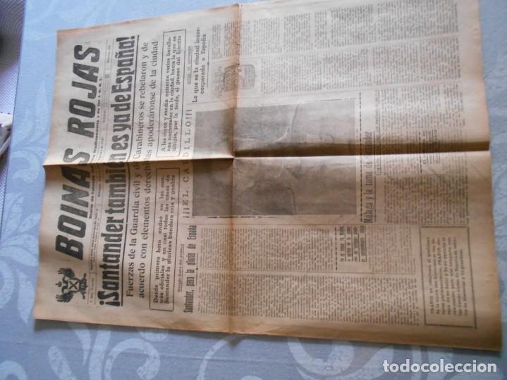 Militaria: periodico guerra civil  toma de santander agosto 1937