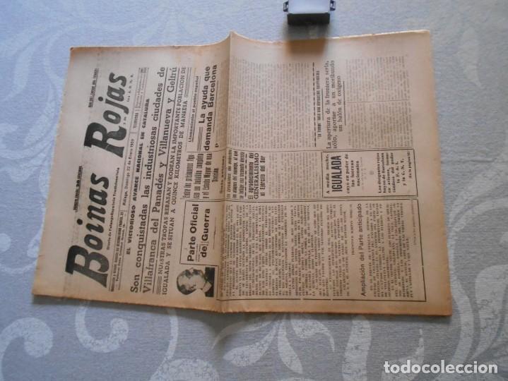 Militaria: periodico guerra civil enero 1939 toma de villafranca del panades villanueva y geltru