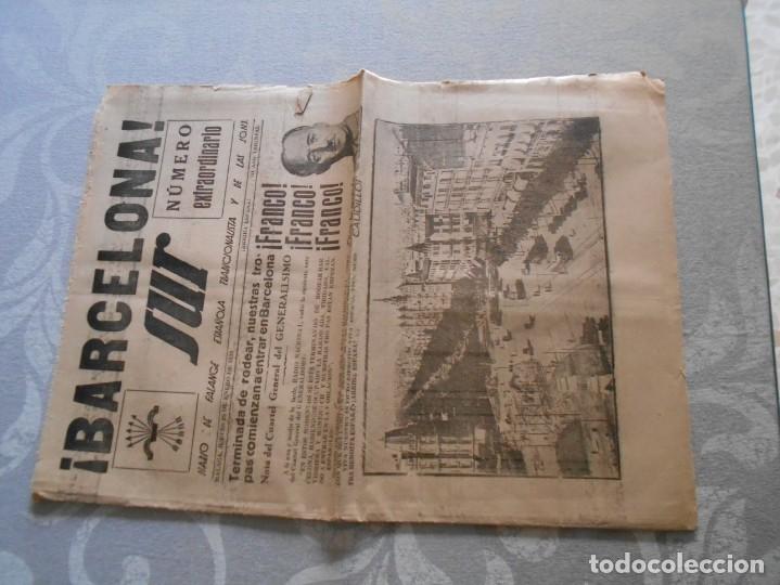 Militaria: periodico guerra civil toma de barcelona enero 1939