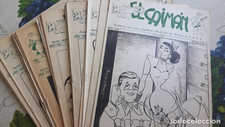 Militaria: Aviaci&oacute;n, Ej&eacute;rcito del Aire. 25 revistas de humor El Caim&aacute;n. A&ntilde;os 48-49-50-51.