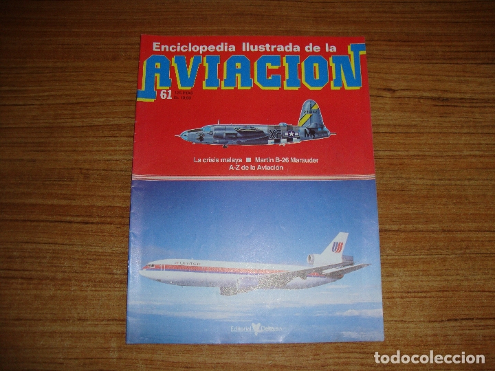 Militaria: (TC-213) FASCILULO ENCICLOPEDIA ILUSTRADA DE LA AVIACION N&ordm; 61