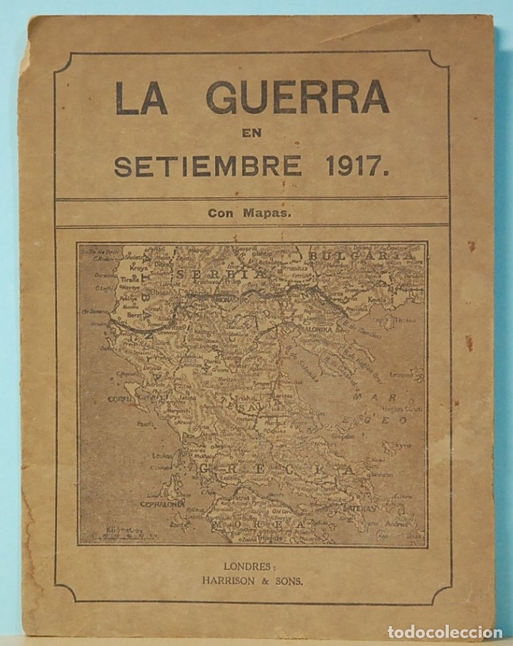 Militaria: LA GUERRA EN SEPTIEMBRE DE 1917. HARRISON & SONS, LONDRES