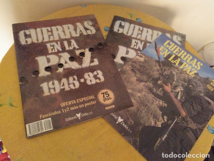 Militaria: FASCICULOS 1 Y 2 MAS UN POSTER GUERRAS EN LA PAZ 1945 - 83 EDITORIAL DELTA 1983