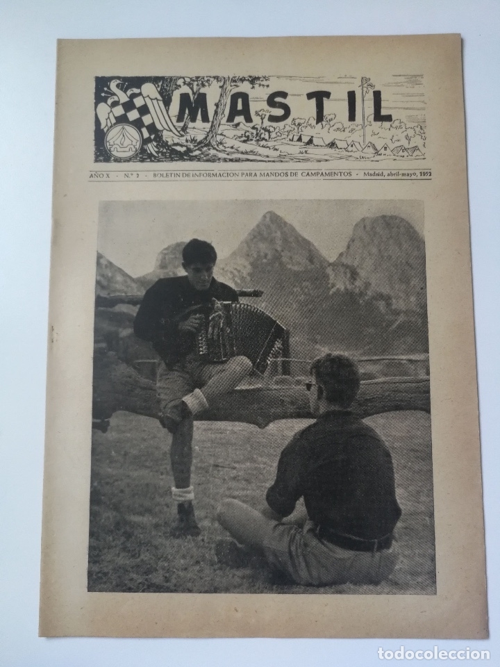 Militaria: ANTIGUA REVISTA MASTIL - BOLETIN MANDOS CAMPAMENTOS - 1952 - CAMPAMENTOS ALTO DE LOS LEONES, DE CHIP