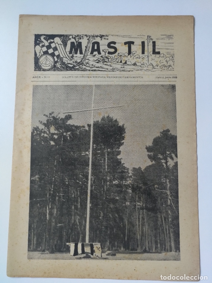 Militaria: BOLETIN MANDOS CAMPAMENTOS JUEVENTUDES FALANGE - 1952 - CONCENTRACION BARCELONA CAMPAMENTO MONTERREY