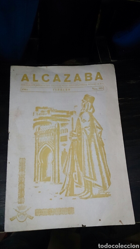Militaria: ALCAZABA. PERIODICO MENSUAL DEL GRUPO REGULARES DE INFANTERIA TETU&Aacute;N. N&ordm; 1. N&ordm;115. 1955