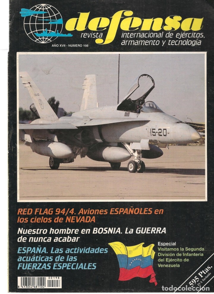 Militaria: DEFENSA. N&ordm; 198.  REVISTA INTERNACIONAL DE EJ&Eacute;RCITOS, ARMAMENTO Y TECNOLOG&Iacute;A. (P/B20)
