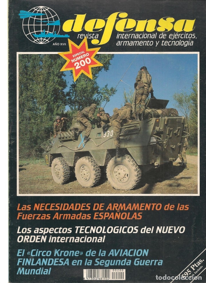 Militaria: DEFENSA. N&ordm; 200. REVISTA INTERNACIONAL DE EJ&Eacute;RCITOS, ARMAMENTO Y TECNOLOG&Iacute;A. PEREZ REVERTE.(P/B20)