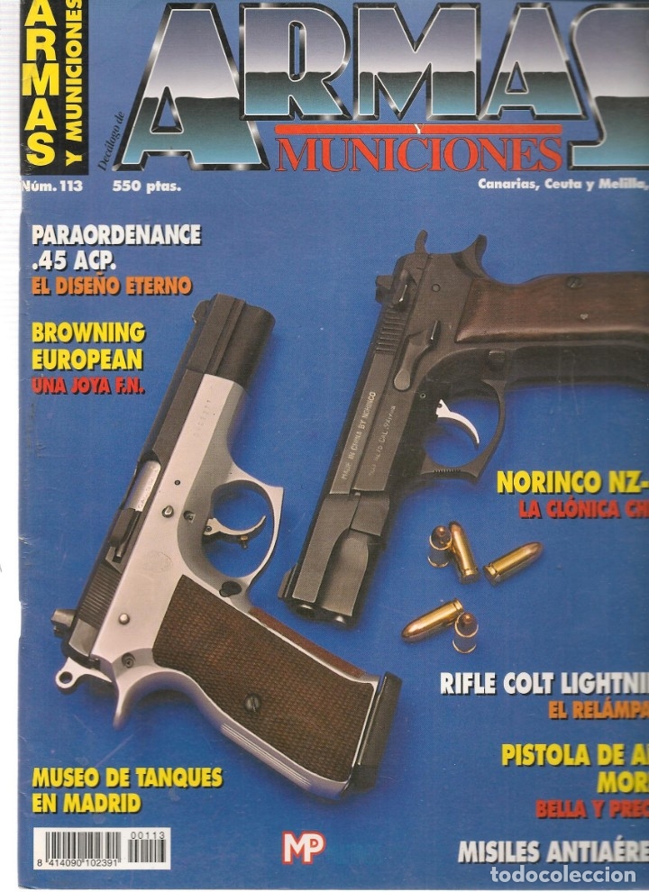 Militaria: ARMAS Y MUNICIONES. N&ordm; 113. SEPTIEMBRE, 1995. (P/B1)