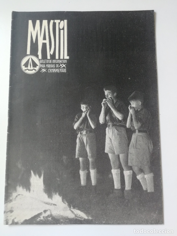 Militaria: ANTIGUA REVISTA MASTIL - PARA MANDOS CAMPAMENTOS - N&ordm;3 DE 1954 - EFEMERIDES FALANGISTA, ALBERGUES DE
