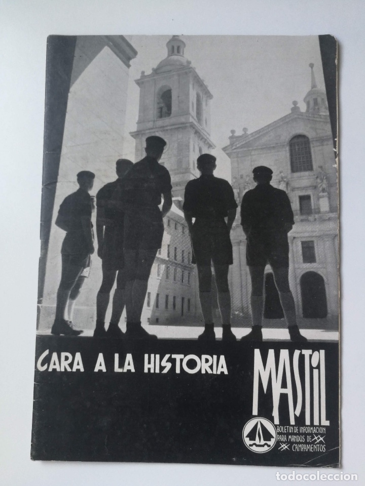 Militaria: ANTIGUA REVISTA MASTIL - PARA MANDOS CAMPAMENTOS - N&ordm;1 1955 - ASCENSOS, CON CANTIDAD DE DIBUJOS, ART