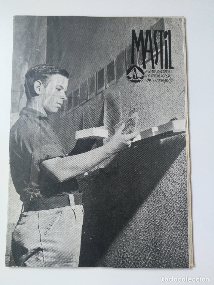 Militaria: ANTIGUA REVISTA MASTIL DE LOS MANDOS DE LOS CAMPAMENTOS DE LAS JUVENTUDES DE FALANGE - N&ordm;4 1955 - CA