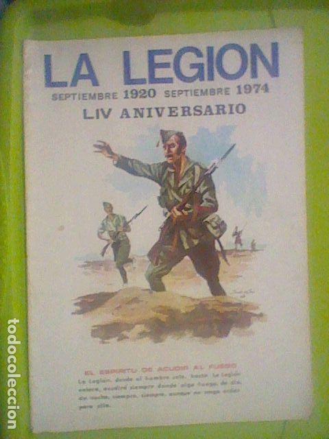 Militaria: LEGION REVISTA TERCIOS 1974 195  MILITAR USADA ORIGINAL