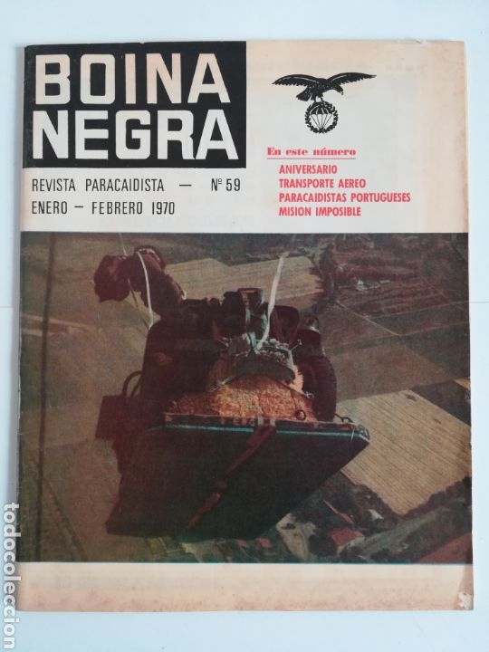 Militaria: Boina Negra Revista Paracaidista n&uacute;m. 59 Enero-Febrero 1970 Dragon Rapide Transporte A&eacute;reo - Paracas