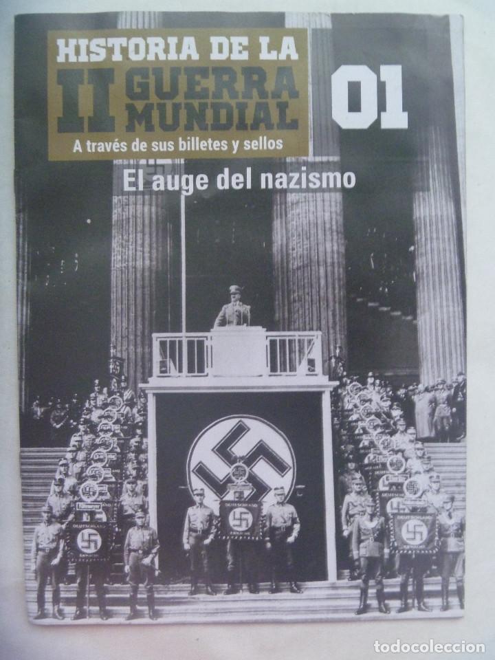 Militaria: COLECCIONABLE: HISTORIA II GUERRA MUNDIAL A TRAVES DE SUS BILLETES Y SELLOS,N&ordm; 1 , AUGE DEL NAZISMO
