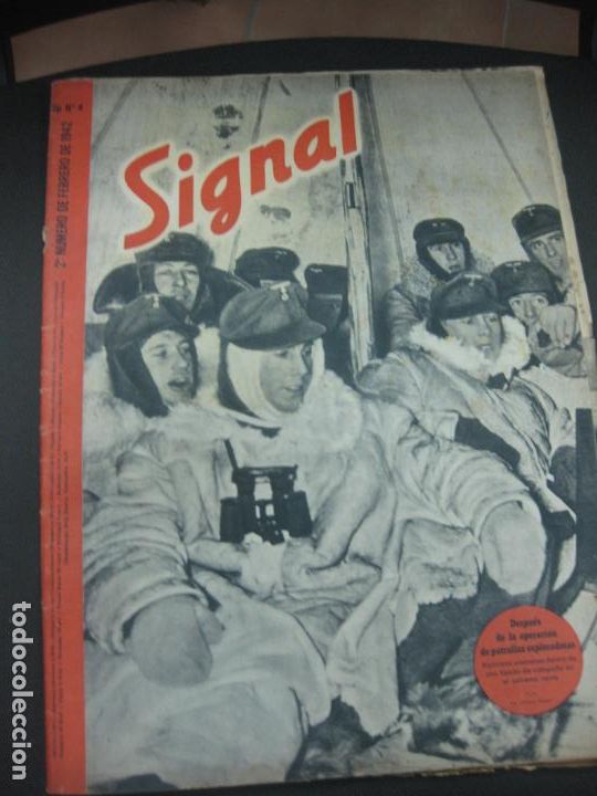 Military Antiques: SIGNAL. 2&ordm; NUMERO DE FEBRERO DE 1942. SP N&ordm;4. SEGUNDA 2&ordf; GUERRA MUNDIAL.