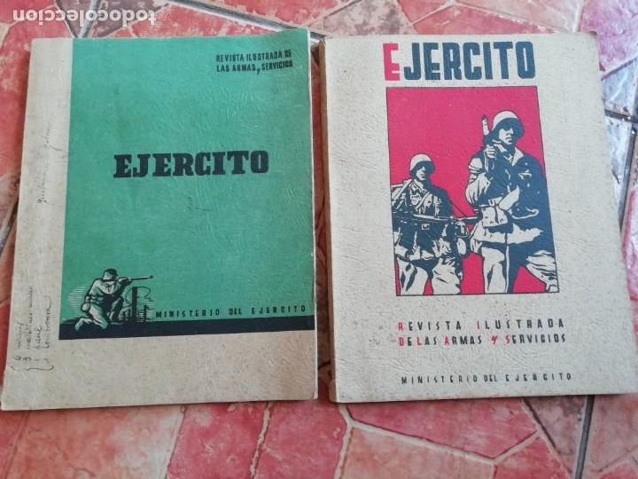 Militaria: Antigua revista Ilustrada de las Armas y Servicios Ejercito 1942 numero Agosto y Octubre 33 y 31