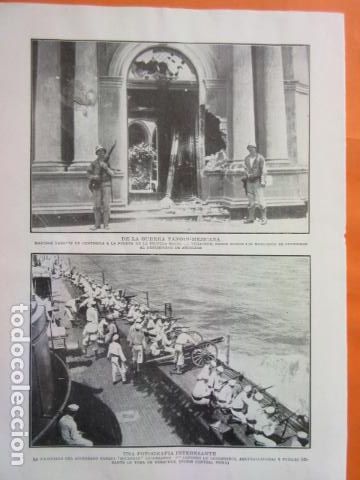 Militaria: RECORTE 1914 - DE LA GUERRA YANQUI EEUU MEXICANA MEJICANA - ACORAZADO MICHIGAN - EL ABAD DE BEIRO