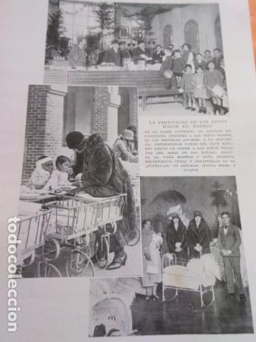 Militaria: RECORTE 1929 - LOS REYES MAGOS MADRID ESCUELAS AGUIRRE ASILO SAN RAFAEL  REY ALEJANDRO DE YUGOSLAVIA