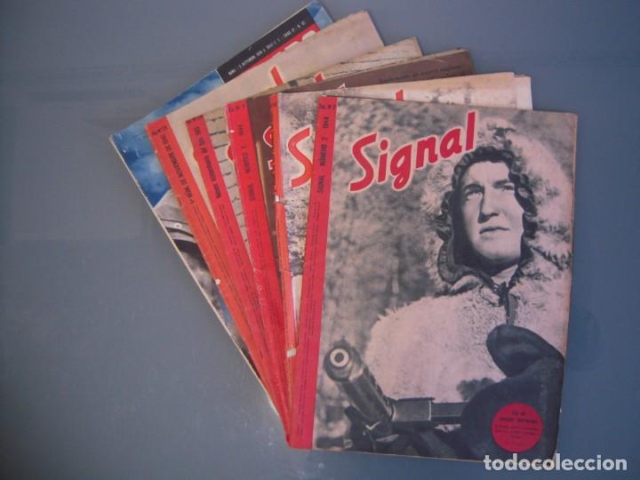 Militaria: Lote 6 revistas: 5 ejemplares SIGNAL y 1 Revista italiana TEMPO