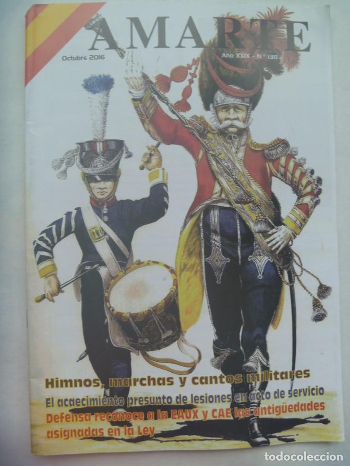 Militaria: AMARTE, REVISTA MILITA RESRETIRADOS, ETC, N&ordm; 138, 2016: MUSICA MILITAR, 40 A&Ntilde;OS ABANDONO SAHARA, ETC