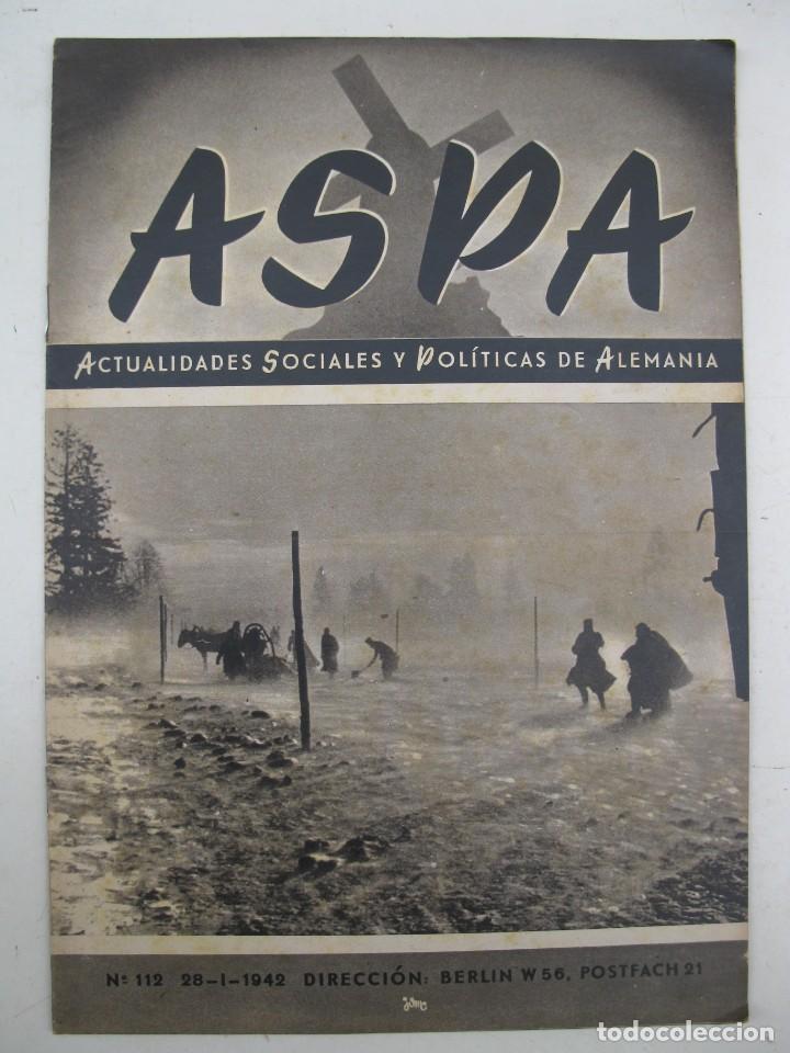 Military Antiques: ASPA - ACTUALIDADES SOCIALES Y POL&Iacute;TICAS DE ALEMANIA - N&ordm; 112 - ENERO DE 1942.