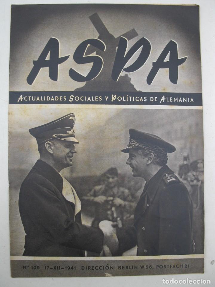Military Antiques: ASPA - ACTUALIDADES SOCIALES Y POL&Iacute;TICAS DE ALEMANIA - N&ordm; 109 - DICIEMBRE DE 1941.