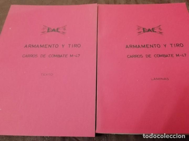 Military Antiques: TEXTO Y L&Aacute;MINAS .ARMAMENTO Y TIRO: CARRO M41.- M47.- COMUNES A VARIOS CARROS. 5 LIBROS