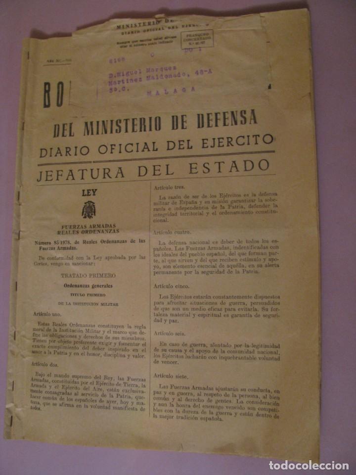 Military Antiques: BOLET&Iacute;N OFICIAL DEL MINISTERIO DEL DEFENSA. DIARIO OFICIAL DEL EJERCITO. 17 ENERO 1979.