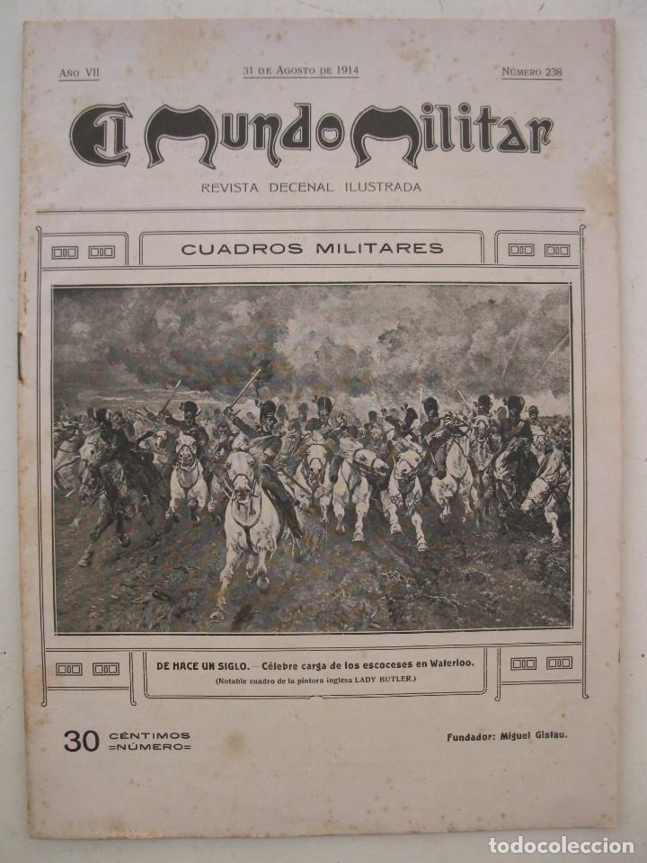 Military Antiques: EL MUNDO MILITAR - A&Ntilde;O VII - N&ordm; 238 - AGOSTO DE 1914.