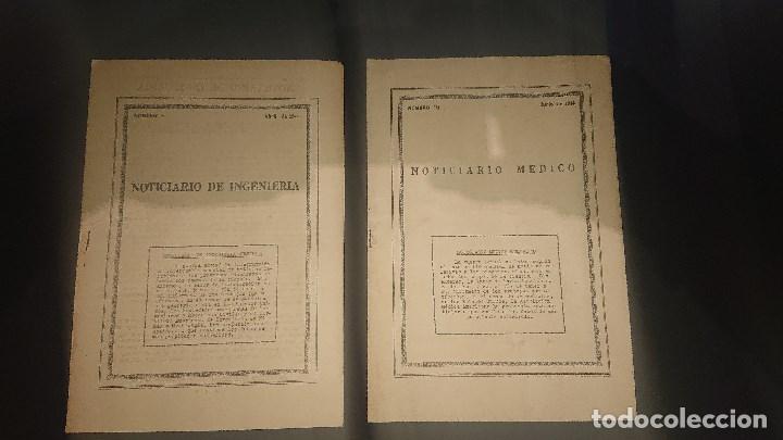 Military Antiques: NOTICIARIO DE INGENIERIA N5 Y NOTICIARIO MEDICO DE 1944- PUBLICADO CASA AMERICANA - LEER DESCRIPCION