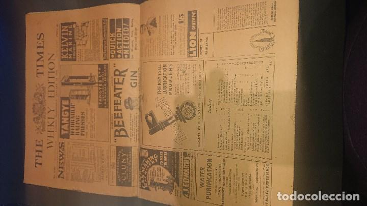 Military Antiques: ANTIGUO PERIODICO THE TIMES - WEEKLY EDITION N&ordm; 3392 - JUNIO DE 1942 . EN INGLES - LEER DESCRIPCION