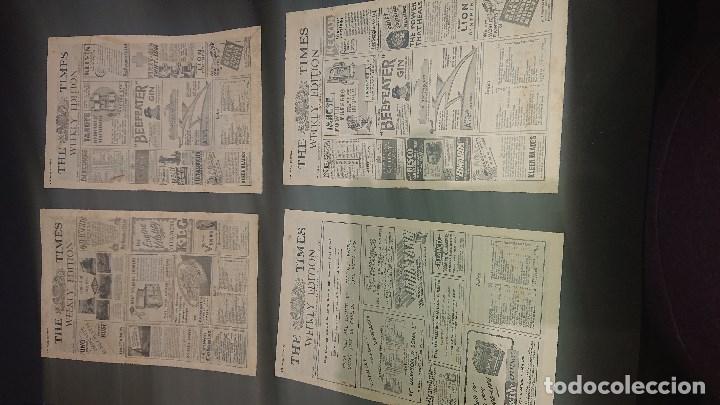 Military Antiques: 8 NUMEROS DE ANTIGUO PERIODICO THE TIMES - WEEKLY EDITION AIR MAIL EDITION Y CAR - LEER DESCRIPCION