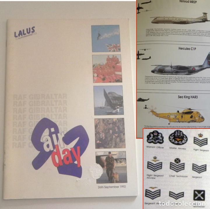 Militaria: REVISTA - RAF GIBRALTAR - AIR DAY 92 - TEXTO EN INGL&Eacute;S - AVIACI&Oacute;N MILITAR EJ&Eacute;RCITO REINO UNIDO AVI&Oacute;N