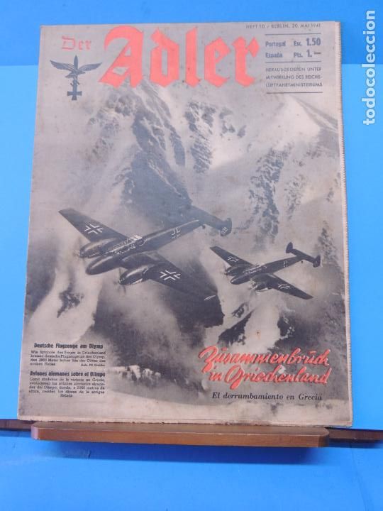 Military Antiques: Der Adler . BERLIN 20 MAYO 1941 . (PORTADA) .EL DERRUMBAMIENTO EN GRECIA
