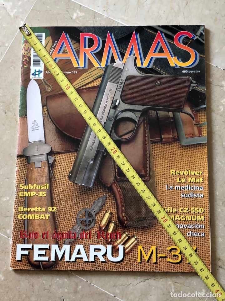 Militaria: ARMAS N 185. Oct 97. RUGER P-94. CZ 550. Subfusiles Erma.