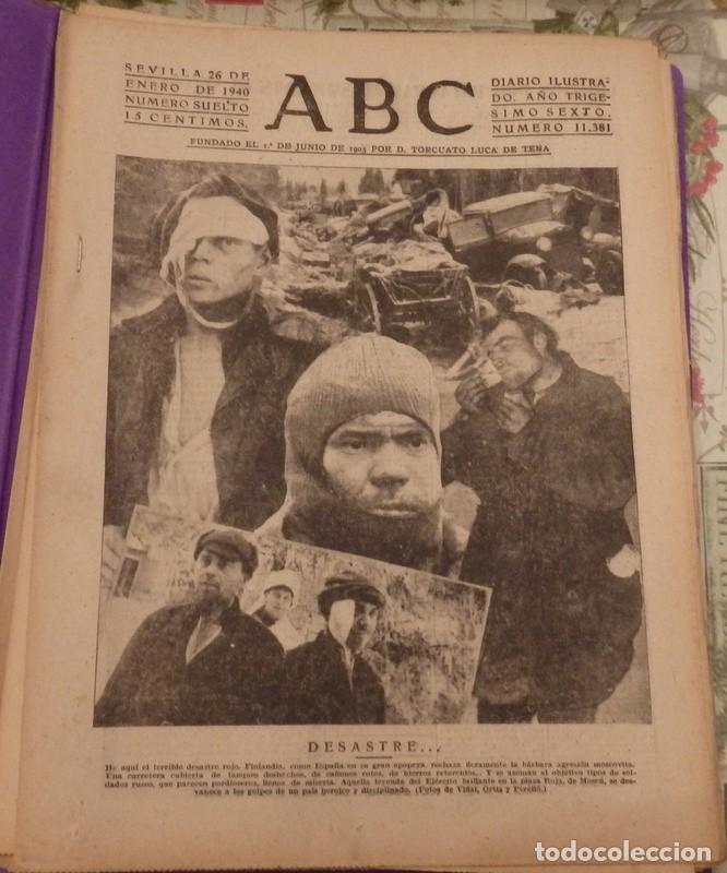 Military Antiques: ABC DE SEVILLA, de fecha 26 de enero de 1940