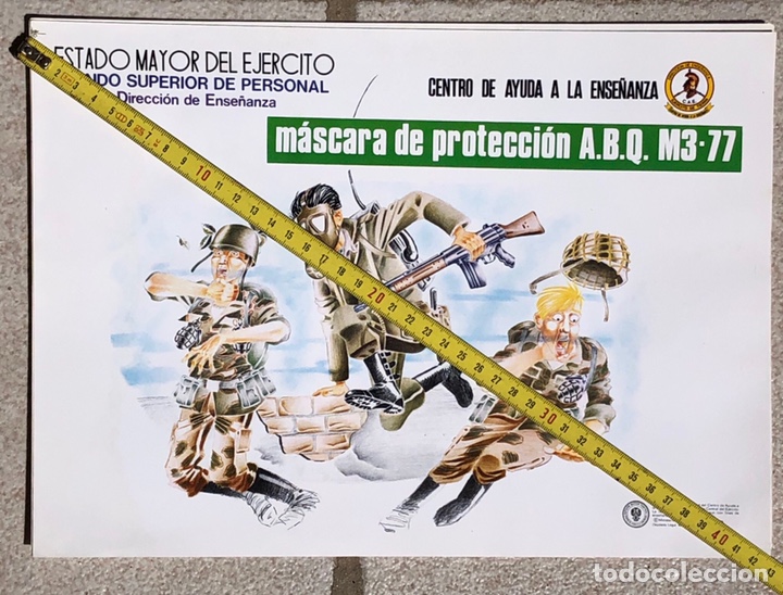 Military Antiques: L&Aacute;MINAS M&Aacute;SCARA DE PROTECCI&Oacute;N A.B.Q. M3. M-77