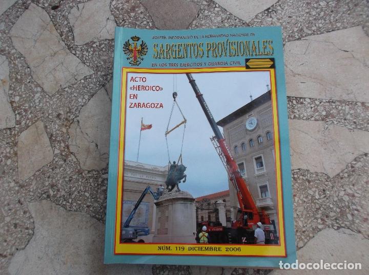 Militaria: sargentos provisionales n&ordm; 119, 2006, acto heroico en zaragoza,dos cruces,sobre el juramento de la b
